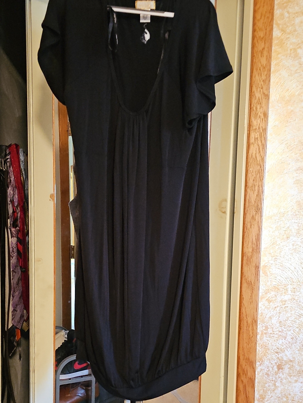 Baby Phat Black Dress with Gold Trim Label